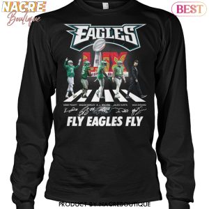 Philadelphia Eagles Champions Super Bowl LIX – Fly Eagles Fly Signature Unisex T-Shirt