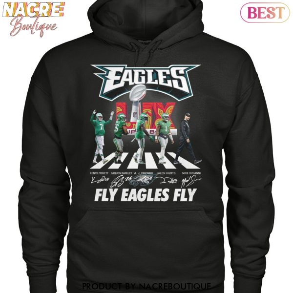 Philadelphia Eagles Champions Super Bowl LIX – Fly Eagles Fly Signature Unisex T-Shirt