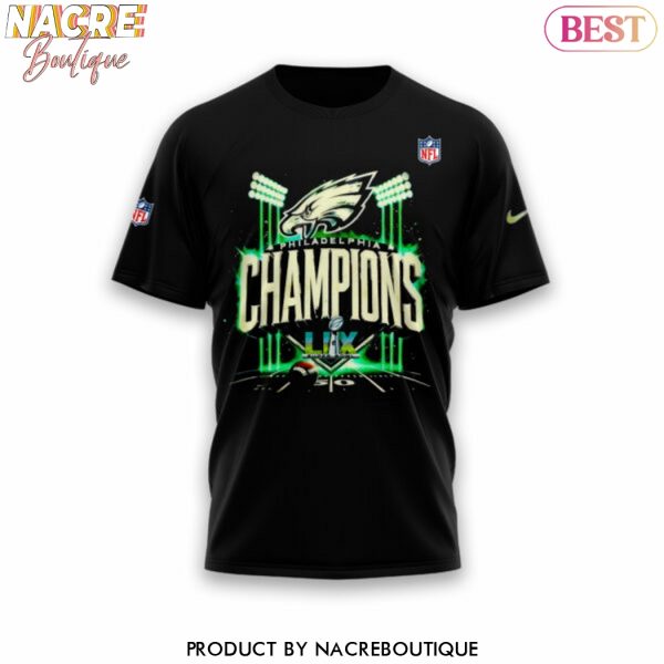 Philadelphia Eagles Champions Super Bowl LIX – Meet Us Down The Bayou 3D T-Shirt