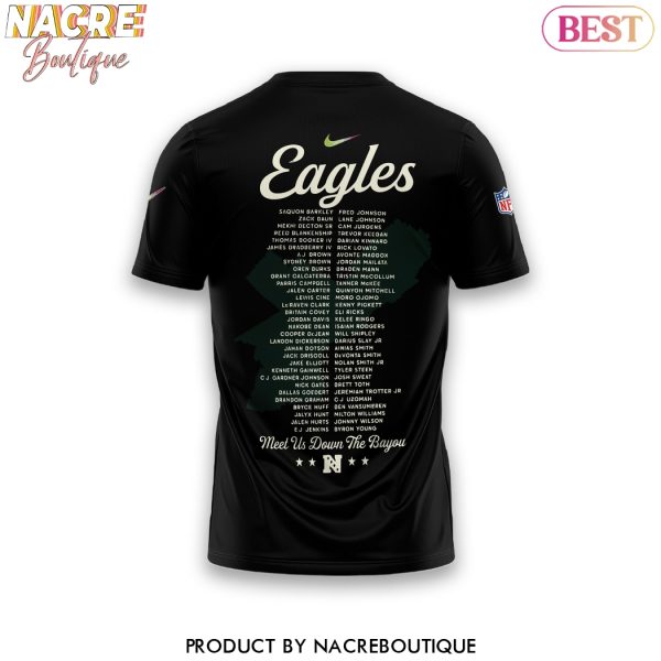 Philadelphia Eagles Champions Super Bowl LIX – Meet Us Down The Bayou 3D T-Shirt