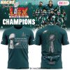 Philadelphia Eagles Super Bowl LIX Champions 3D T-Shirt – Black