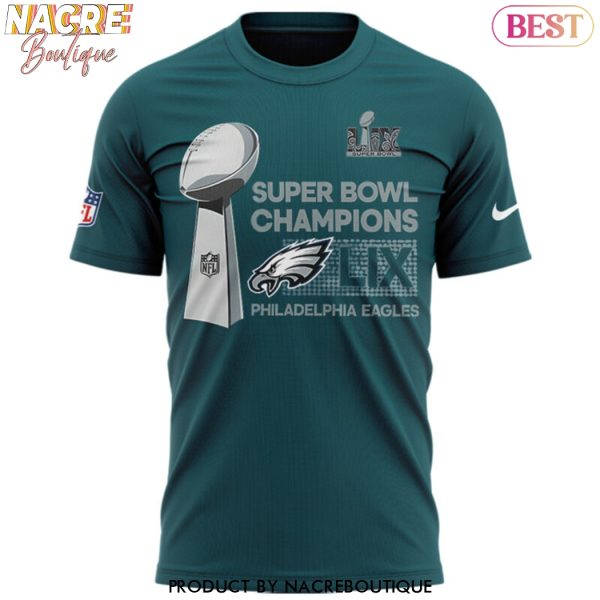 Philadelphia Eagles Super Bowl LIX Champions 3D T-Shirt