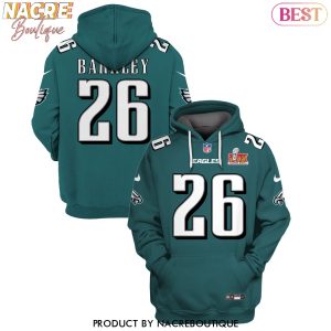 Saquon Barkley Philadelphia Eagles Super Bowl LIX Design Hoodie