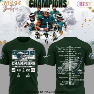 Super Bowl LIX Champions Philadelphia Eagles 2025 40-22 3D T-Shirt