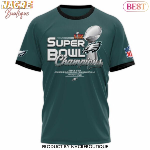 Super Bowl LIX Champions Philadelphia Eagles 3D T-Shirt