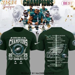 Super Bowl LIX Champions Philadelphia Eagles Fly Eagles Fly 2018 – 2025 3D T-Shirt