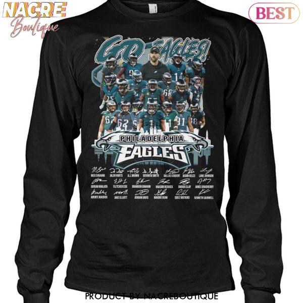 Super Bowl LIX Champions Philadelphia Eagles Go Eagles Signature Unisex T-Shirt