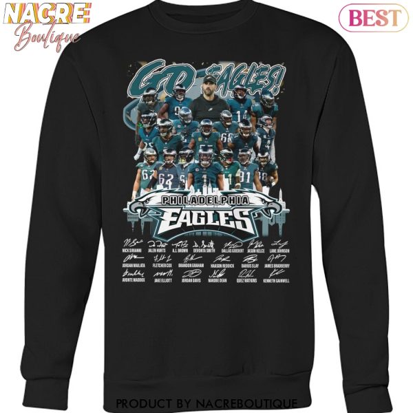 Super Bowl LIX Champions Philadelphia Eagles Go Eagles Signature Unisex T-Shirt