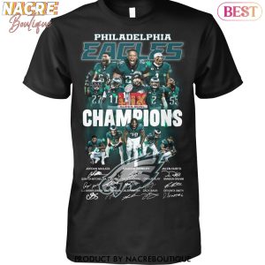 Super Bowl LIX Champions Philadelphia Eagles Signature Unisex T-Shirt