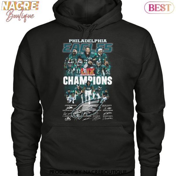 Super Bowl LIX Champions Philadelphia Eagles Signature Unisex T-Shirt