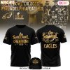 Super Bowl LIX Philadelphia Eagles Champions 3D T-Shirt – White