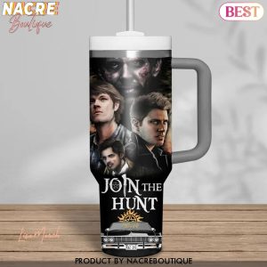 Supernatural Join The Hunt Tumbler With Handle And Straw