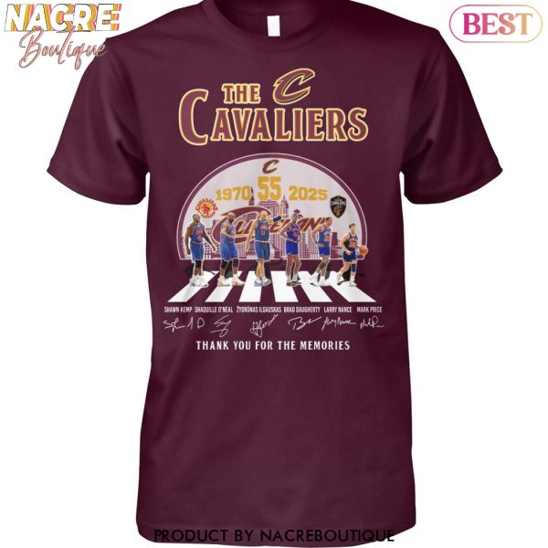 The Cleveland Cavaliers 1970-2025 Signature Thank You For The Memories Unisex T-Shirt