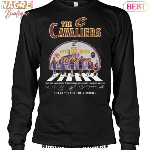 The Cleveland Cavaliers 1970-2025 Signature Thank You For The Memories Unisex T-Shirt