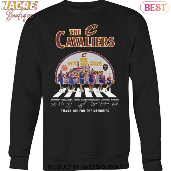 The Cleveland Cavaliers 1970-2025 Signature Thank You For The Memories Unisex T-Shirt