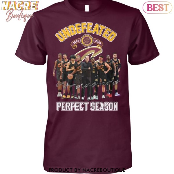 Undefeated Cleveland Cavaliers Ferfect Season Signature Unisex T-Shirt