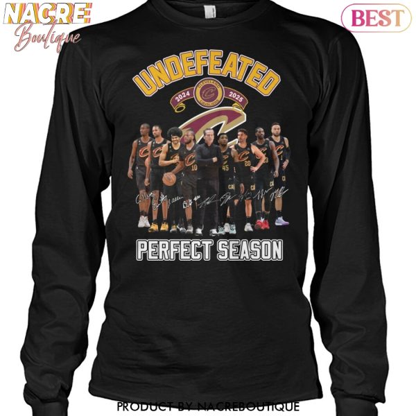 Undefeated Cleveland Cavaliers Ferfect Season Signature Unisex T-Shirt